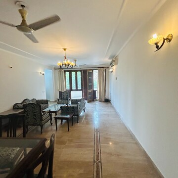 Living Room in 3 BHK Apartment at Ambience Island Lagoon, National Media Center – for Rent