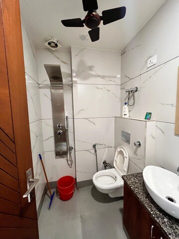 Bathroom in 2 BHK Builder Floor at Paschim Vihar – for Rent