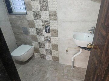 Bathroom in 3 BHK Apartment at Mohan Nagar Co Op Society – for Rent