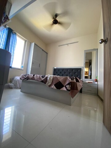 Living Room in 3 BHK Apartment at Vasupujya Neco SkyPark, Pimple Nilakh – for Rent