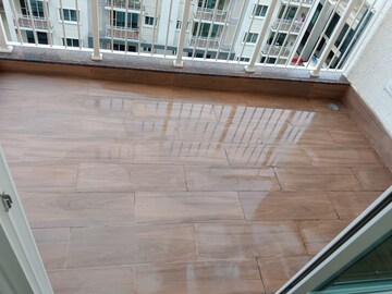 Balcony in 4 BHK Apartment at L&T Raintree Boulevard, Hebbal – for Rent