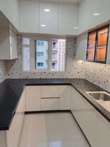 Kitchen in 4 BHK Apartment at L&T Raintree Boulevard, Hebbal – for Rent