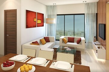 Living Room in 3 BHK Apartment at Lucent Fressia Ranibello, Malad East – for Rent