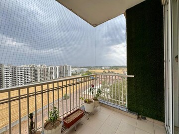 Balcony in 3 BHK Apartment at Sushma Crescent, Dhakoli – for Rent