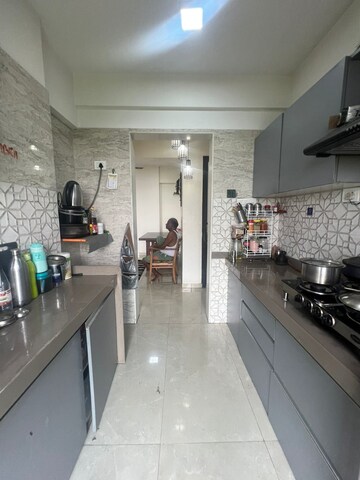 Kitchen in 2 BHK Apartment at Parsik Nagar – for Sale