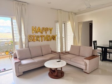 Living Room in 3 BHK Apartment at Ganga Legend, Bavdhan – for Rent