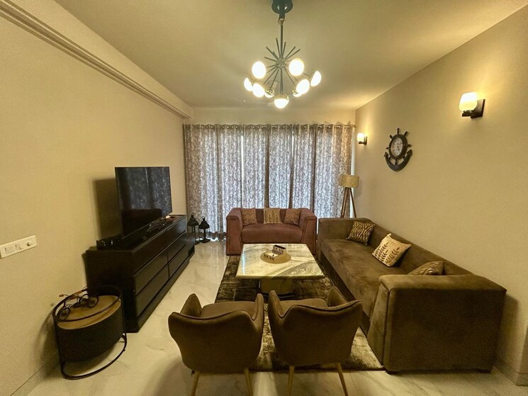 Living Room, m3m-heights 3 Bedroom 2054 Sq.Ft. Apartment In Sector 65 Gurgaon 8761865