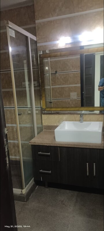 Bathroom in 3 BHK Builder Floor at Sarvodaya Enclave – for Rent