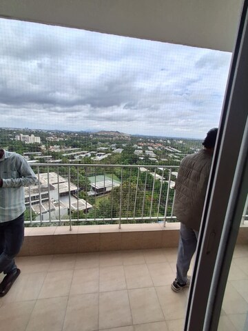 Balcony in 3 BHK Apartment at Godrej Aqua, International Airport Road – for Rent