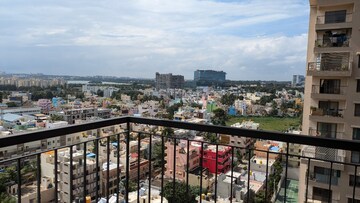 Balcony in 3 BHK Apartment at Sobha Palm Courts, Kogilu – for Rent