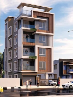 3 BHK Apartment – Exterior View View at New Town - for Sale
