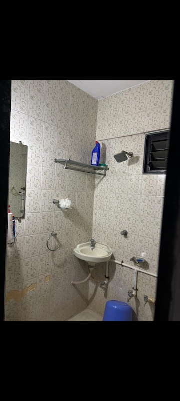 Bathroom in 3 BHK Apartment at Akshar Stadia, Thaltej – for Rent