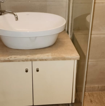 Bathroom in 3 BHK Builder Floor at Shivalik Colony – for Rent