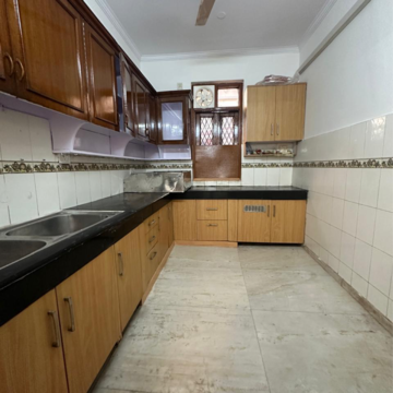 Kitchen in 3 BHK Builder Floor at Greater Kailash I – for Rent