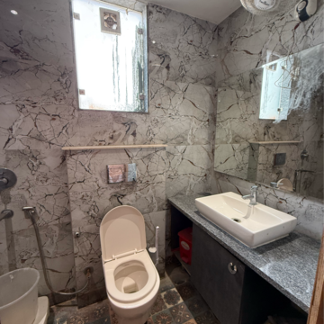 Bathroom in 2 BHK Builder Floor at Lajpat Nagar I – for Rent
