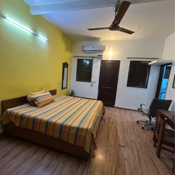 Bedroom in 2 BHK Builder Floor at Kalkaji – for Rent