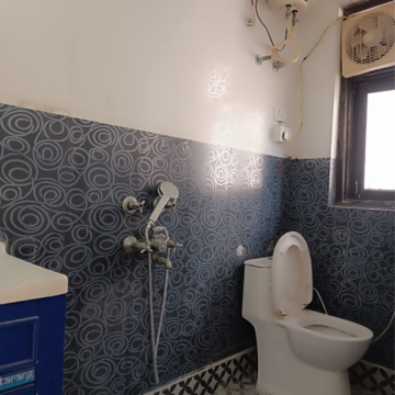 Bathroom in 2 BHK Builder Floor at Kalkaji – for Rent