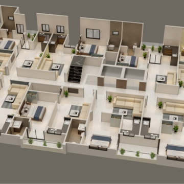 Floor Plan in 2 BHK Apartment at Electricity Board Area – for Sale