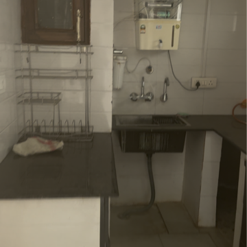 Kitchen in 1.5 BHK Builder Floor at Kalkaji – for Rent