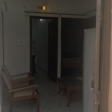 Living Room in 1.5 BHK Builder Floor at Kalkaji – for Rent