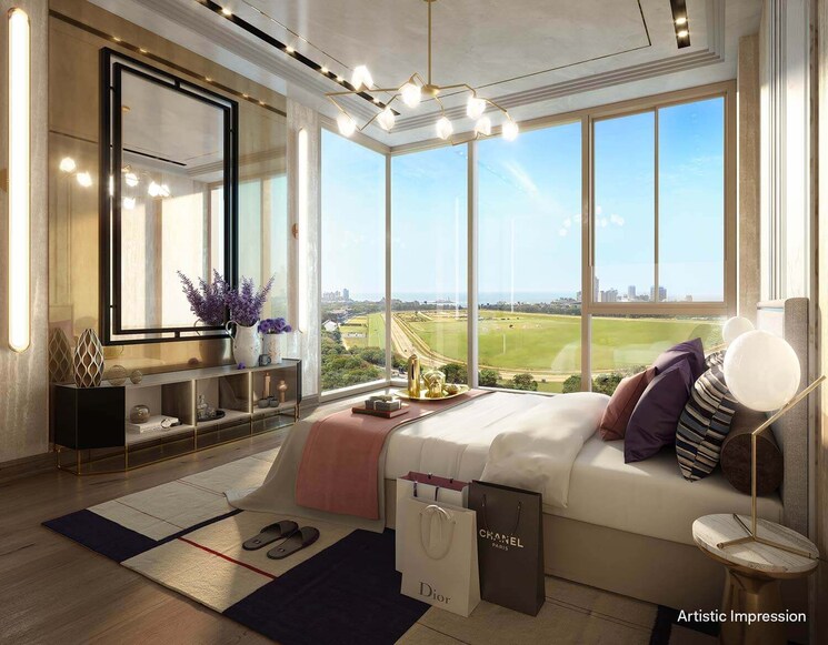 Master Bedroom, piramal-mahalaxmi 3 Bedroom 1451 Sq.Ft. Apartment In Mahalaxmi Mumbai 8762240