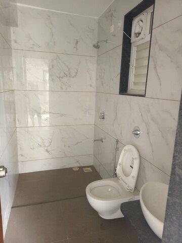 Bathroom in 3 BHK Apartment at Vasupujya Neco SkyPark, Pimple Nilakh – for Rent