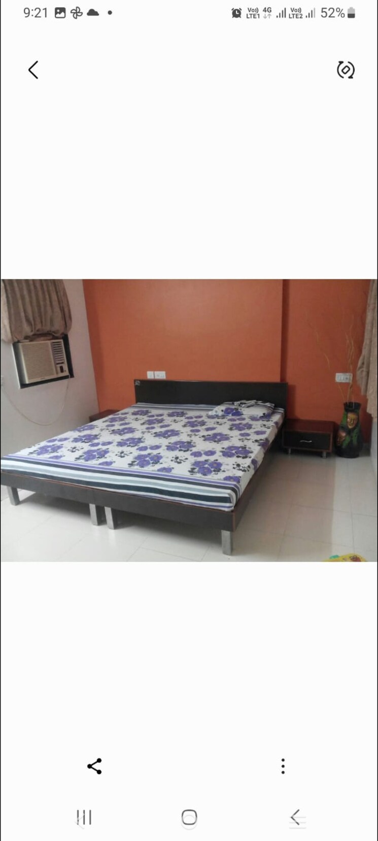 Bedroom, vishwanath-sharanam-12 2 Bedroom 1200 Sq.Ft. Apartment In Prahlad Nagar Ahmedabad 8762302