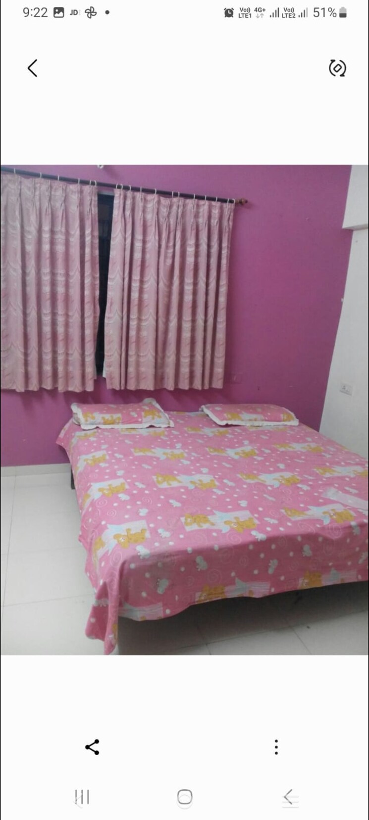 Bedroom, vishwanath-sharanam-12 2 Bedroom 1200 Sq.Ft. Apartment In Prahlad Nagar Ahmedabad 8762302