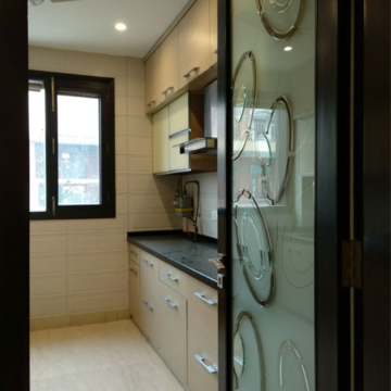 Kitchen in 3 BHK Builder Floor at New Friends Colony – for Rent