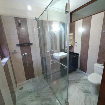 Bathroom in 4 BHK Builder Floor at Sarvodaya Enclave – for Rent