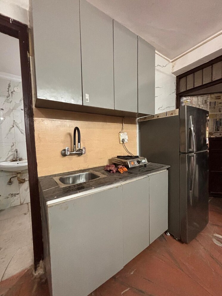 Kitchen, saket 1 RK 350 Sq.Ft. Builder Floor In Saket Delhi 8763102