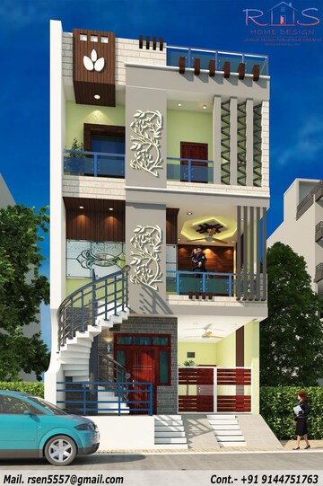 3 BHK Independent House – Exterior View View at Beta Ii Greater Noida - for Sale