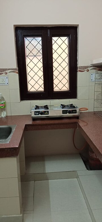 Kitchen in 1 RK Builder Floor at RWA Apartments Sector 30, Sector 30 – for Rent
