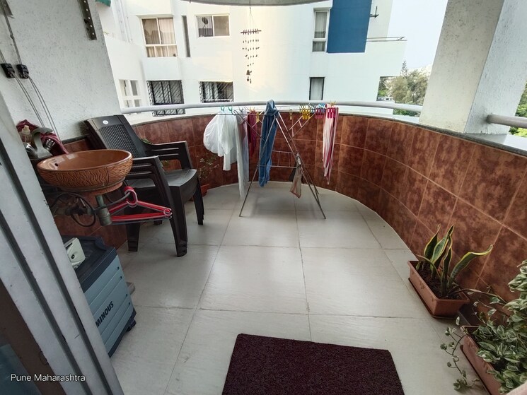 Balcony, clover-village 3 Bedroom 1500 Sq.Ft. Apartment In Wanowrie Pune 8763362
