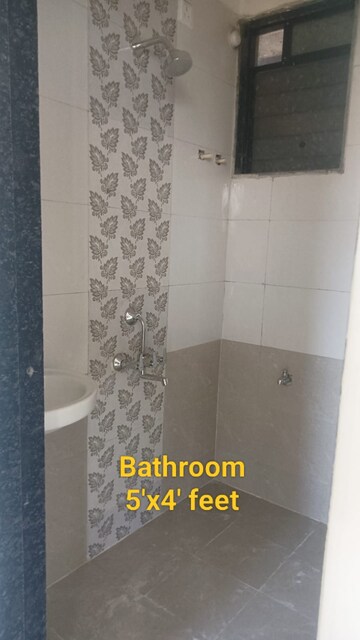 Bathroom in 1 BHK Apartment at Lamer Residency, New Panvel – for Sale