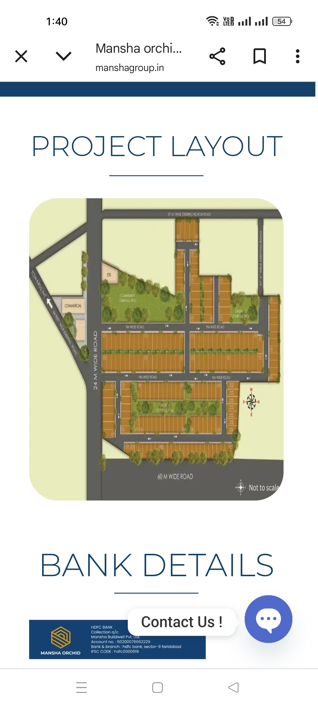 Plot For Sale in Mansha Orchid