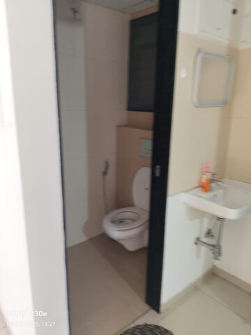 Bathroom in 1 BHK Apartment at Shapoorji Pallonji Sensorium Auris, Hinjewadi – for Rent