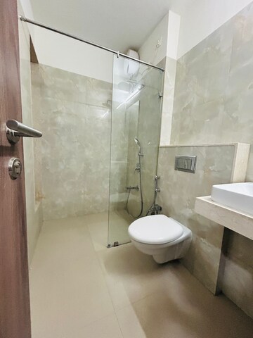 Bathroom in 3 BHK Apartment at Seawoods – for Rent