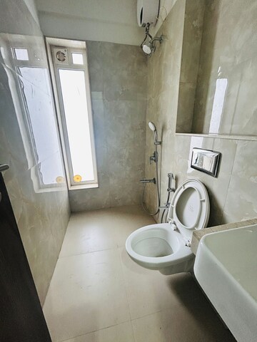Bathroom in 3 BHK Apartment at Seawoods – for Rent