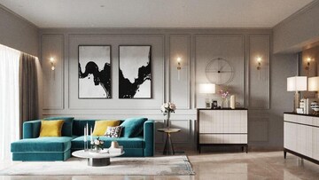 Living Room in 2 BHK Apartment at JP Decks, Goregaon East – for Rent