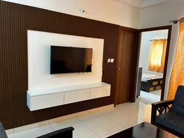 Living Room in 3 BHK Apartment at Sobha Palm Courts, Kogilu – for Rent