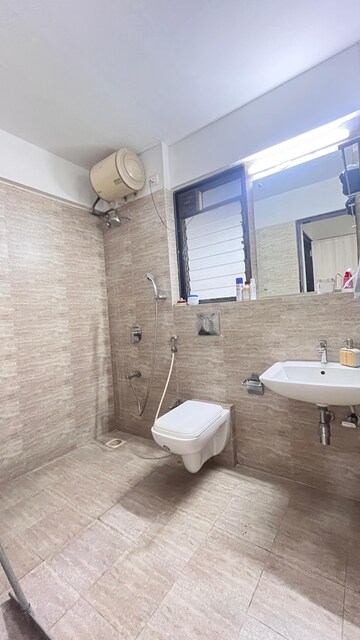 Bathroom in 4 BHK Apartment at Kanakia Levels, Malad East – for Rent