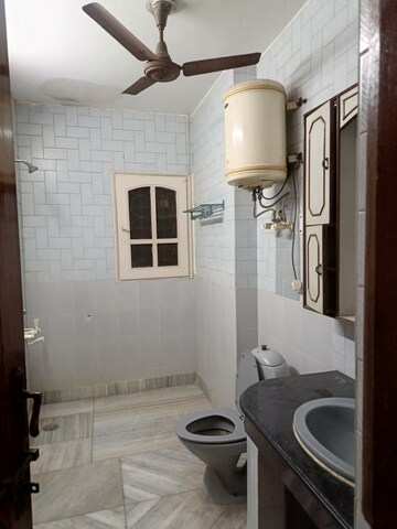Bathroom in 2 BHK Builder Floor at Nirala Greenshire Phase I, Patwari – for Rent