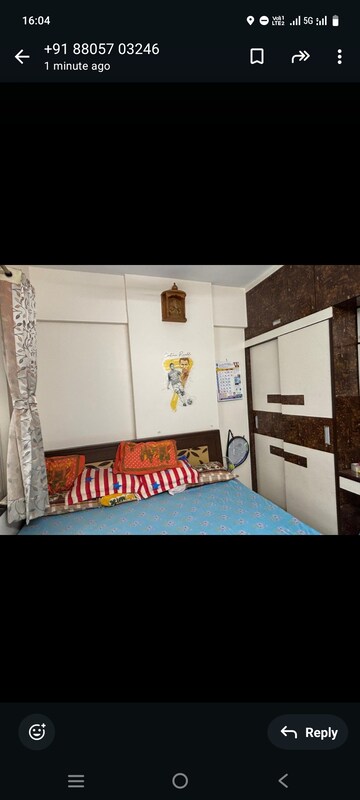 Bedroom in 3 BHK Apartment at RK Lunkad Akshay Tower, Wakad – for Rent