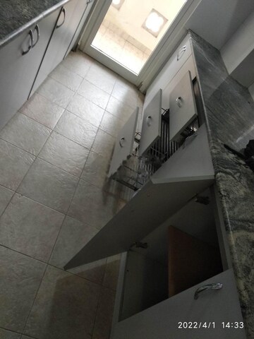 Kitchen in 3 BHK Apartment at DLF Westend Heights New Town, Akshayanagar – for Rent