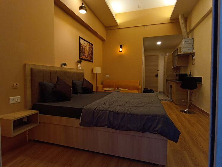 Bedroom, gaur-city-center Studio 515 Sq.Ft. Apartment In Sector 4 Greater Noida Greater Noida 8764292