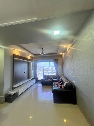 Living Room in 3 BHK Apartment at K Raheja Heights, Malad East – for Rent