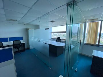 Team Area in  Office Space at Savvy Shapath V, Prahlad Nagar – for Rent