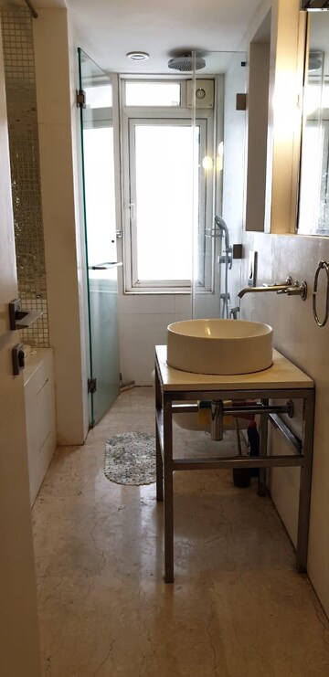 Bathroom in 3 BHK Apartment at Lodha Fiorenza, Goregaon East – for Rent