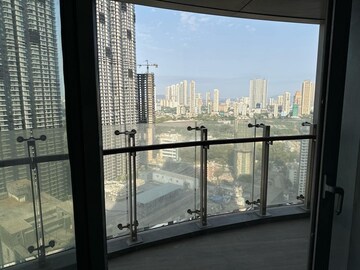 Balcony in 4 BHK Apartment at Lodha The World Towers World One Tier 2, Worli – for Rent